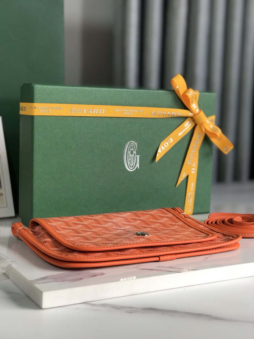 Goyard PLUMETPMLTY50CL50P Portefeuille Plumet Pocket Wallet Orange