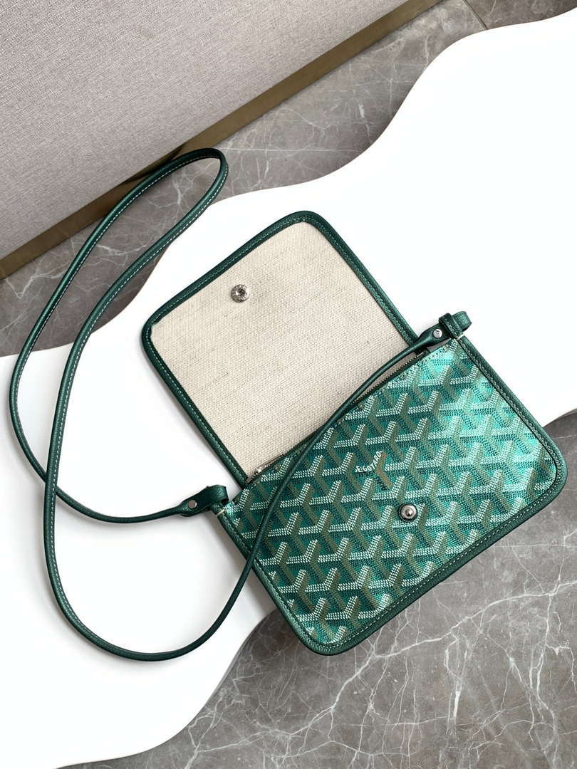 Goyard PLUMETPMLTY50CL50P Portefeuille Plumet Pocket Wallet Pearly Green