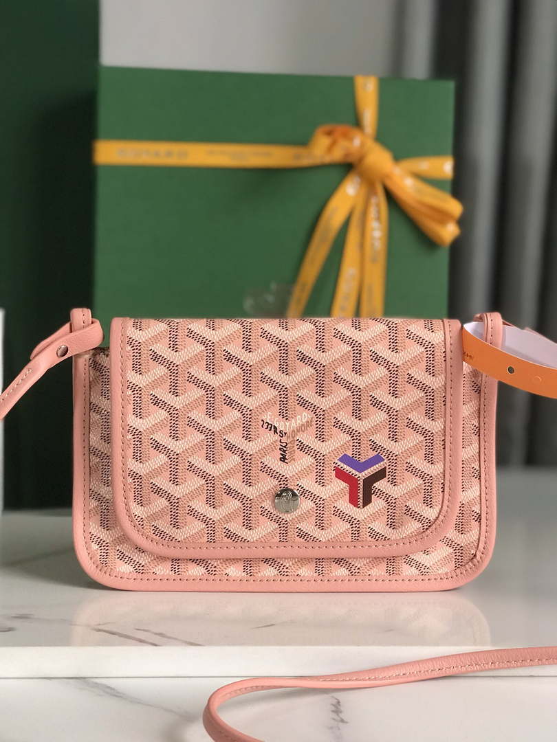 Goyard PLUMETPMLTY50CL50P Portefeuille Plumet Pocket Wallet Pink - Default Title - View 1