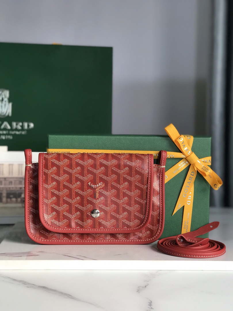 Goyard PLUMETPMLTY50CL50P Portefeuille Plumet Pocket Wallet Red - Default Title - View 1