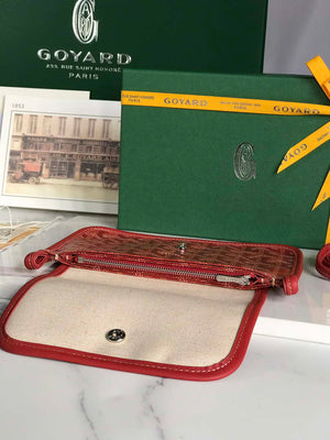 Goyard PLUMETPMLTY50CL50P Portefeuille Plumet Pocket Wallet Red - Default Title - View 4
