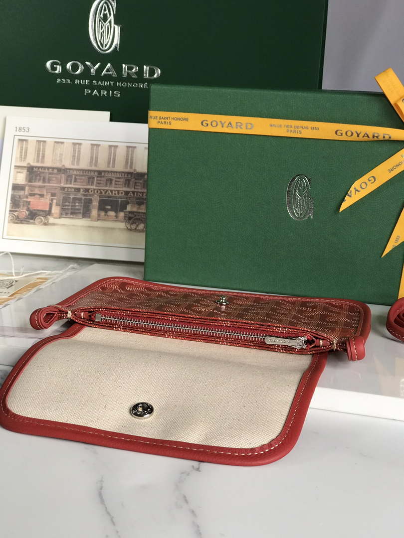 Goyard PLUMETPMLTY50CL50P Portefeuille Plumet Pocket Wallet Red - Default Title - View 4