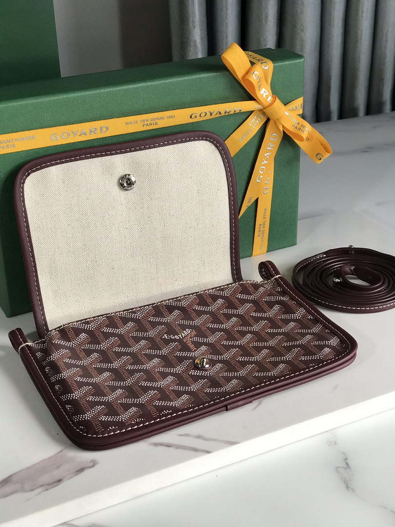 Goyard PLUMETPMLTY50CL50P Portefeuille Plumet Pocket Wallet Wine Red