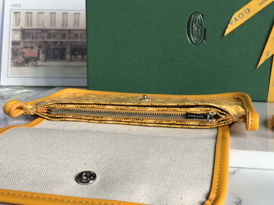 Goyard PLUMETPMLTY50CL50P Portefeuille Plumet Pocket Wallet Yellow - Default Title - View 5