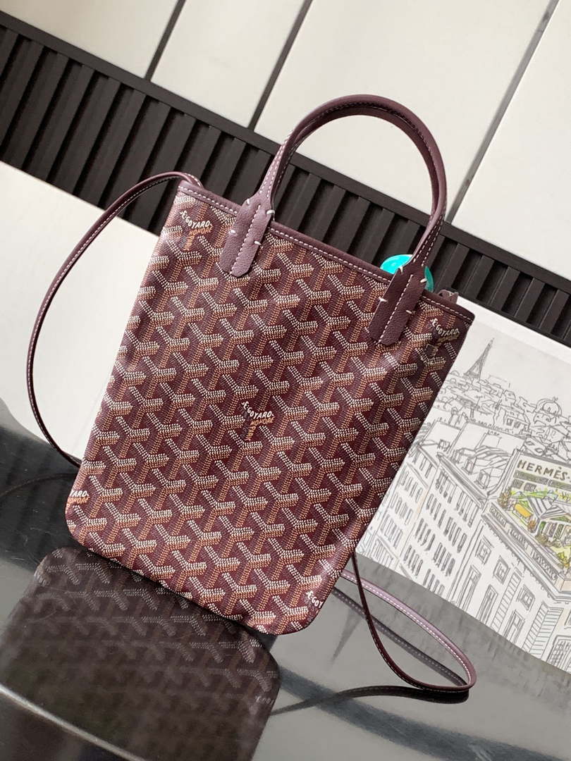 Goyard POICLAPMLTY11CL61P Poitiers Claire Voie Bag Wine Red - Default Title - View 1