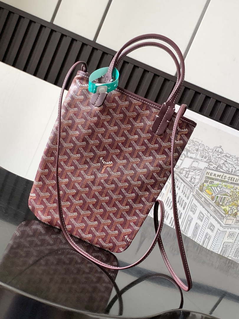 Goyard POICLAPMLTY11CL61P Poitiers Claire Voie Bag Wine Red - Default Title - View 2