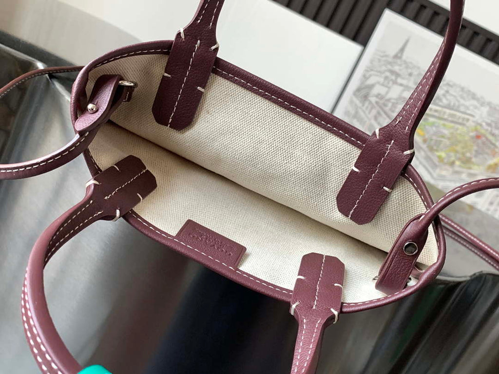 Goyard POICLAPMLTY11CL61P Poitiers Claire Voie Bag Wine Red