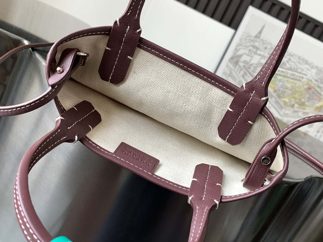 Goyard POICLAPMLTY11CL61P Poitiers Claire Voie Bag Wine Red