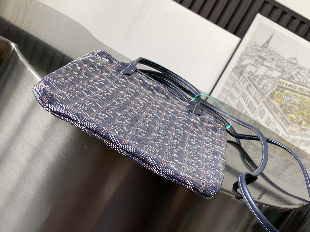 Goyard POICLAPMLTY11CL61P Poitiers Claire Voie Bag Navy Blue