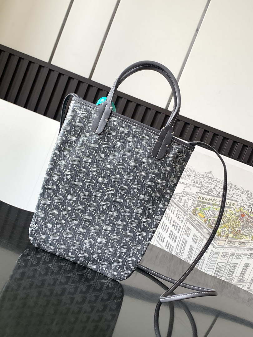 Goyard POICLAPMLTY11CL61P Poitiers Claire Voie Bag Gray &Black - Default Title - View 1
