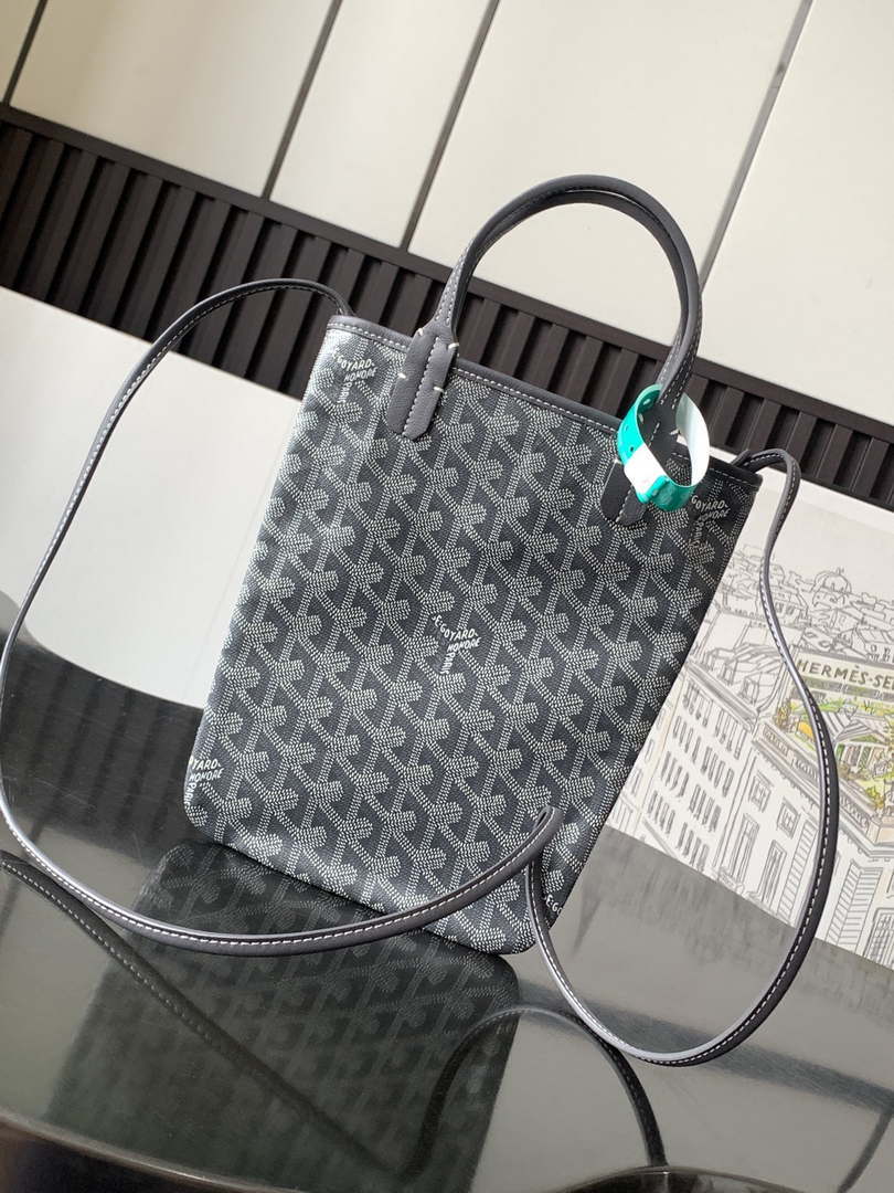 Goyard POICLAPMLTY11CL61P Poitiers Claire Voie Bag Gray &Black - Default Title - View 2