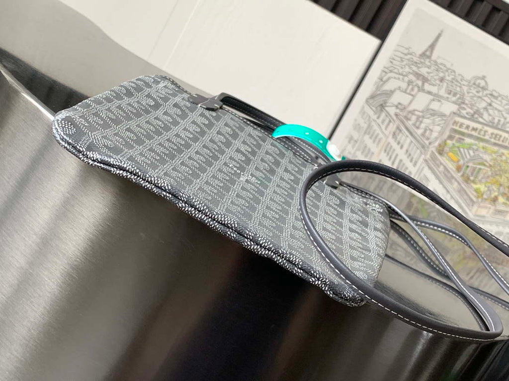Goyard POICLAPMLTY11CL61P Poitiers Claire Voie Bag Gray &Black