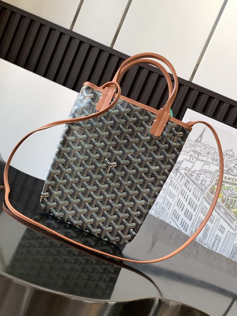 Goyard POICLAPMLTY11CL61P Poitiers Claire Voie Bag Black &Brown - Default Title - View 2