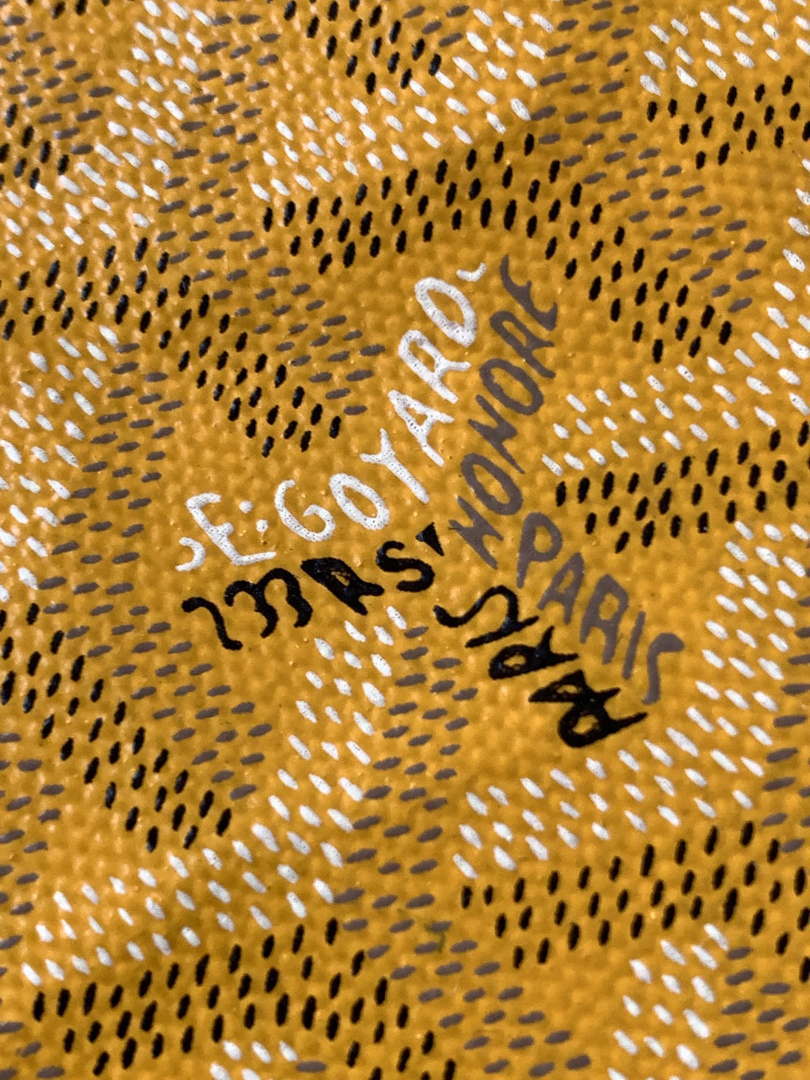 Goyard POICLAPMLTY11CL61P Poitiers Claire Voie Bag Yellow
