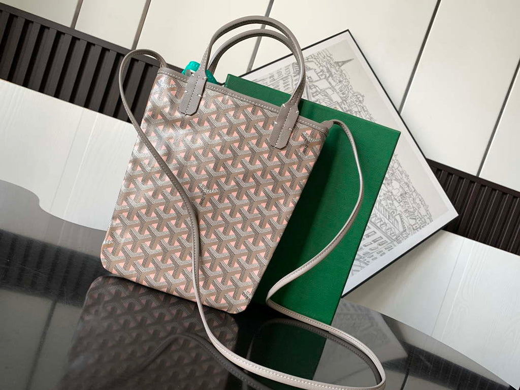 Goyard POICLAPMLTY11CL61P Poitiers Claire Voie Bag Pink  & Gray