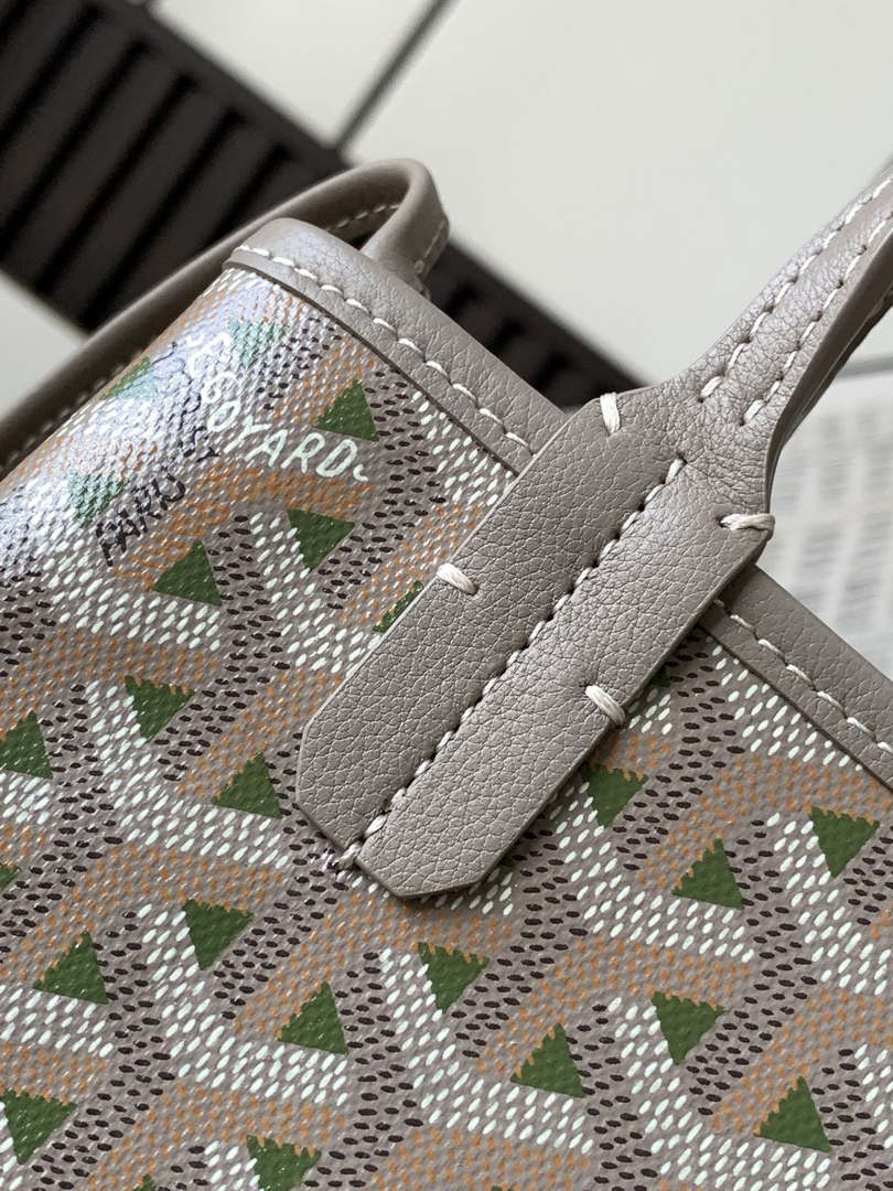 Goyard POICLAPMLTY11CL61P Poitiers Claire Voie Bag Green &Gray
