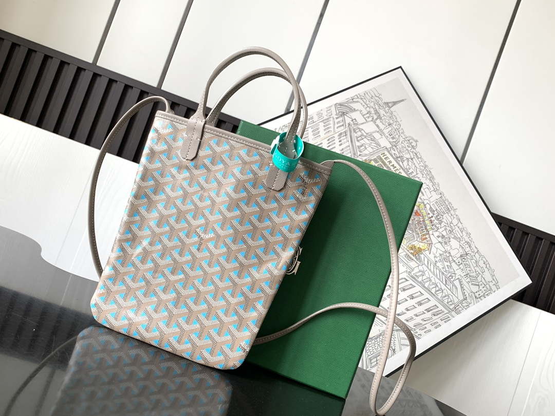 Goyard POICLAPMLTY11CL61P Poitiers Claire Voie Bag Blue &Gray - Default Title - View 1