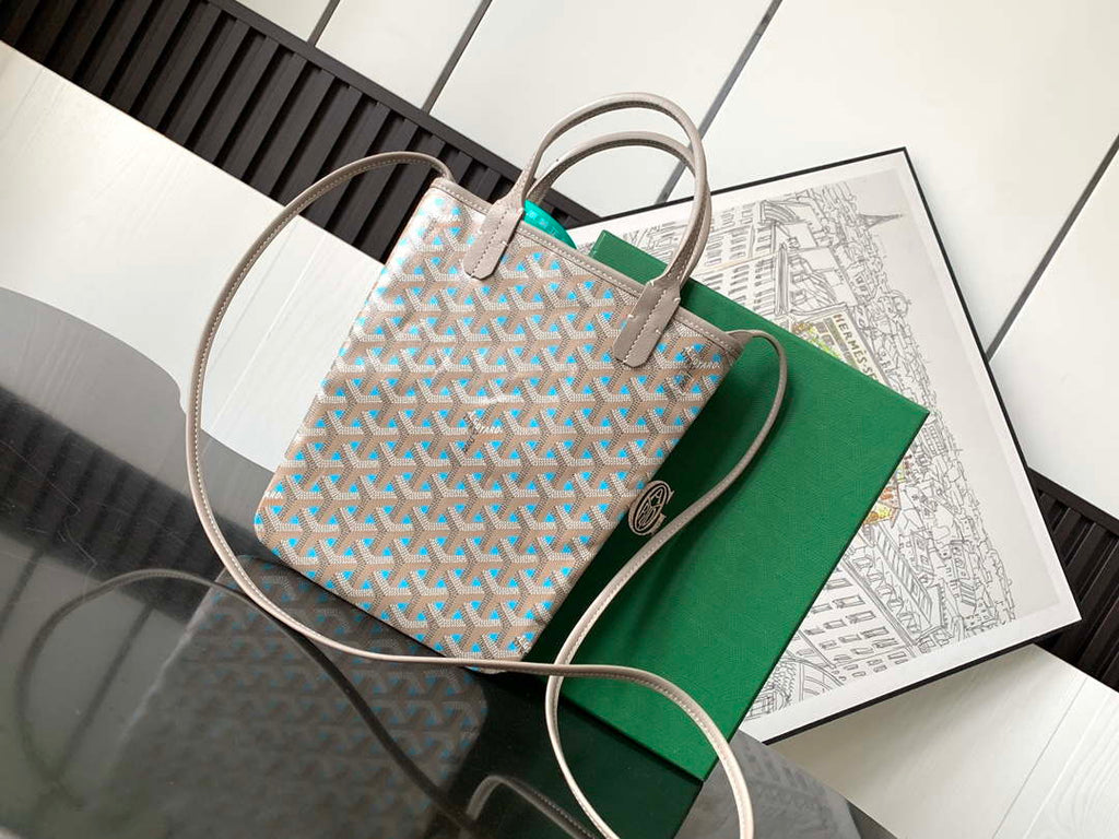 Goyard POICLAPMLTY11CL61P Poitiers Claire Voie Bag Blue &Gray