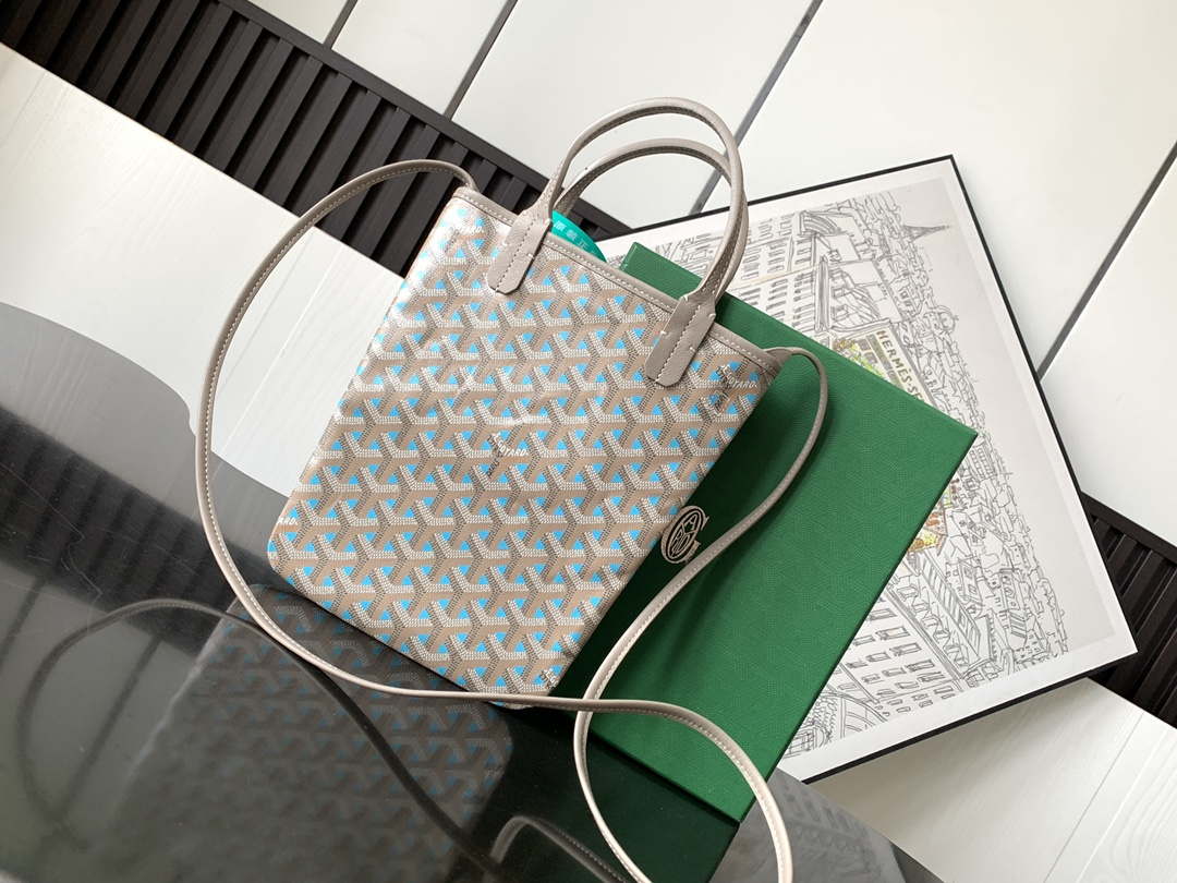 Goyard POICLAPMLTY11CL61P Poitiers Claire Voie Bag Blue &Gray - Default Title - View 3