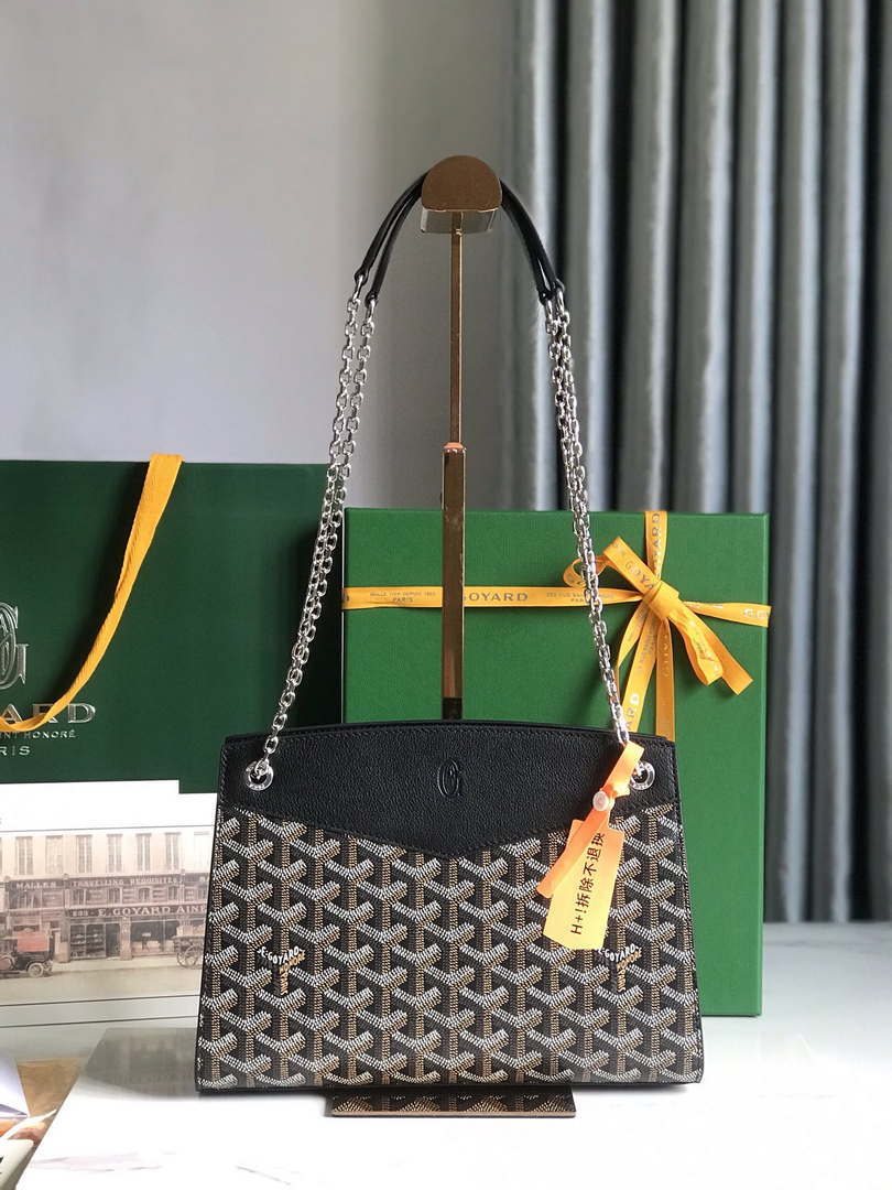 Goyard ROUETSPMLTY07CL07P Rouette Structur¨¦ PM Bag Black