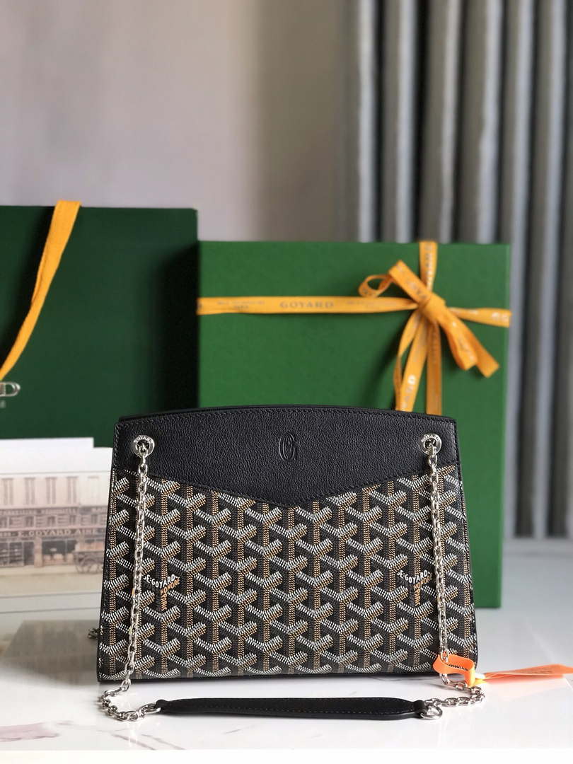 Goyard ROUETSPMLTY07CL07P Rouette Structur¨¦ PM Bag Black
