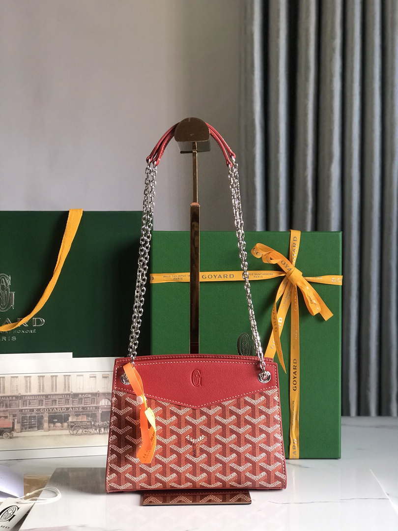 Goyard ROUETSMINTY08CL08P Rouette Structur¨¦ Mini Bag Red