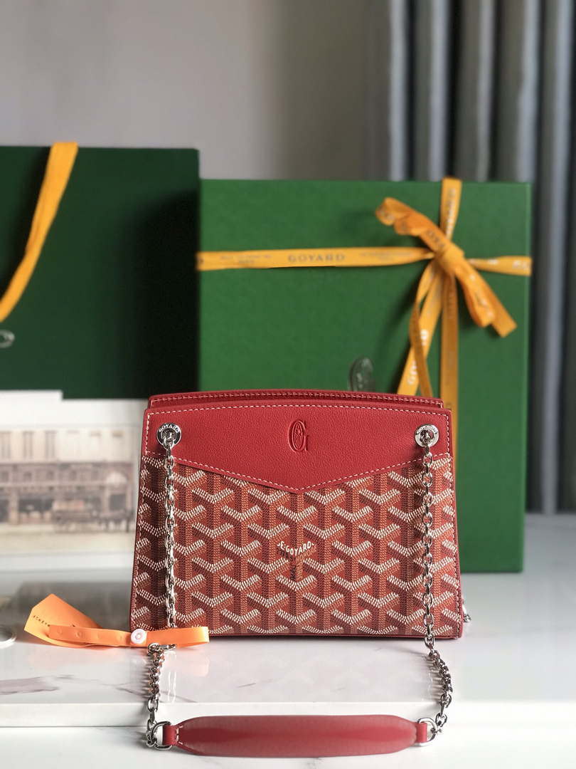 Goyard ROUETSMINTY08CL08P Rouette Structur¨¦ Mini Bag Red