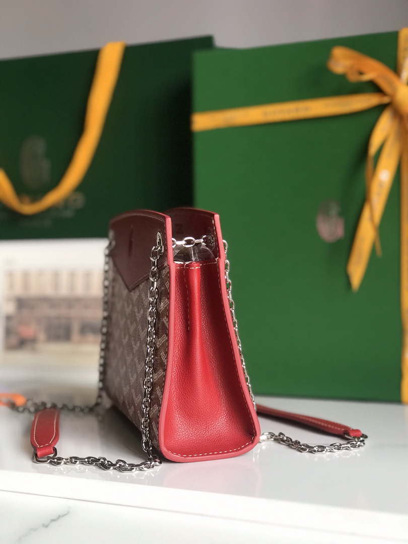 Goyard ROUETSMINTY08CL08P Rouette Structur¨¦ Mini Bag Red