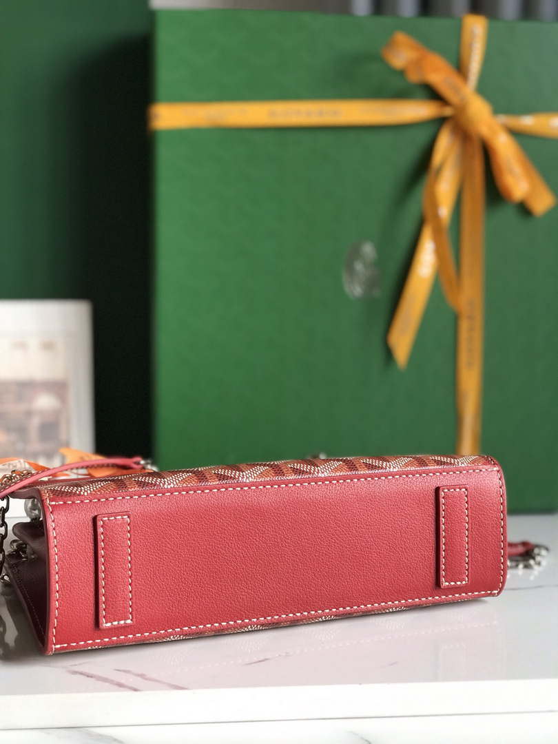 Goyard ROUETSMINTY08CL08P Rouette Structur¨¦ Mini Bag Red