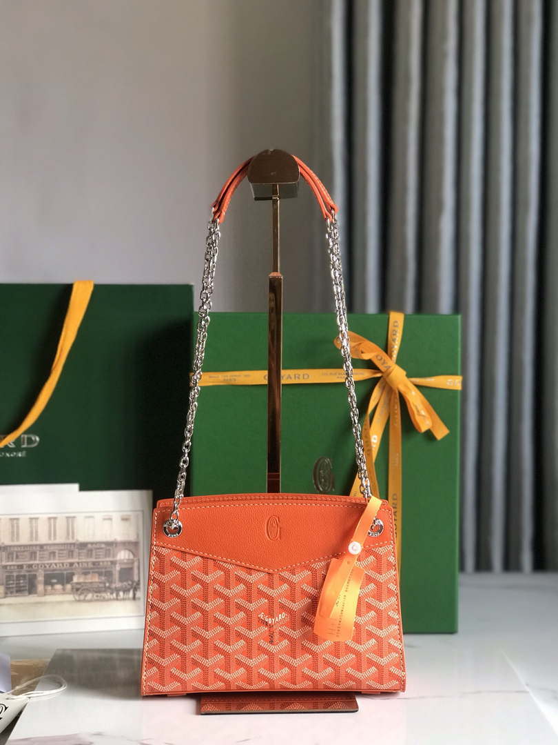 Goyard ROUETSMINTY08CL08P Rouette Structur¨¦ Mini Bag Orange