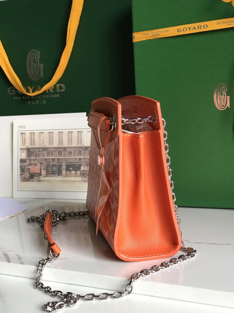 Goyard ROUETSMINTY08CL08P Rouette Structur¨¦ Mini Bag Orange