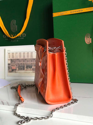 Goyard ROUETSMINTY08CL08P Rouette Structur¨¦ Mini Bag Orange - Default Title - View 3