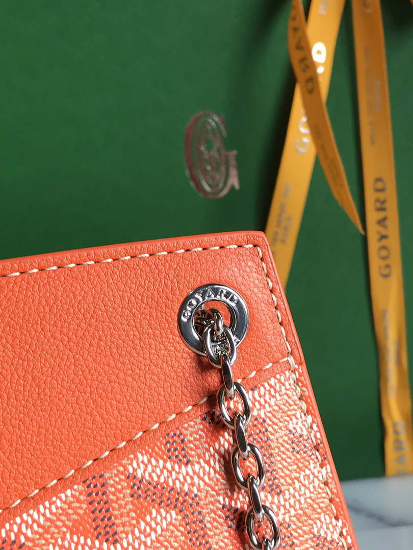 Goyard ROUETSMINTY08CL08P Rouette Structur¨¦ Mini Bag Orange