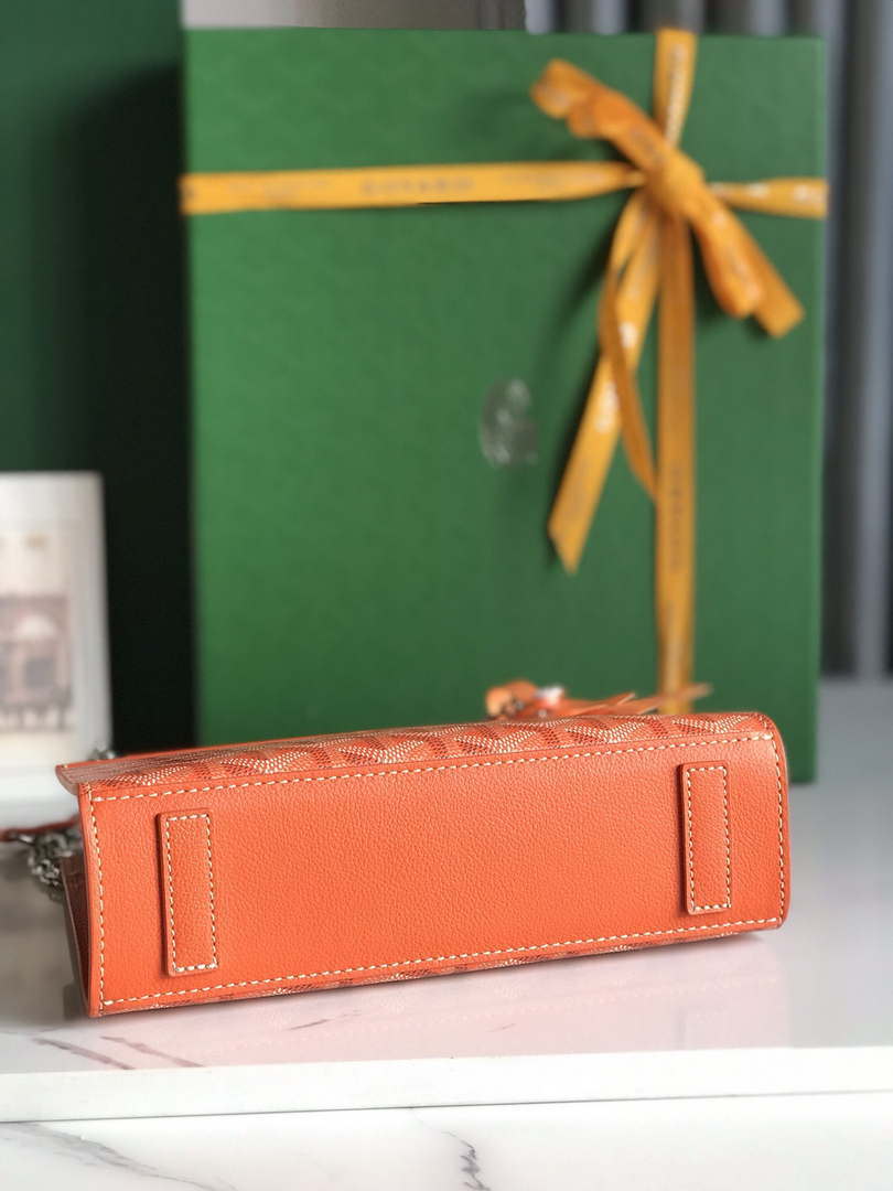 Goyard ROUETSMINTY08CL08P Rouette Structur¨¦ Mini Bag Orange
