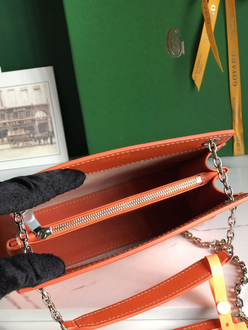 Goyard ROUETSMINTY08CL08P Rouette Structur¨¦ Mini Bag Orange
