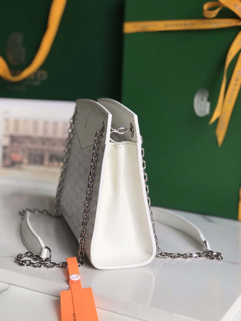 Goyard ROUETSMINTY08CL08P Rouette Structur¨¦ Mini Bag White