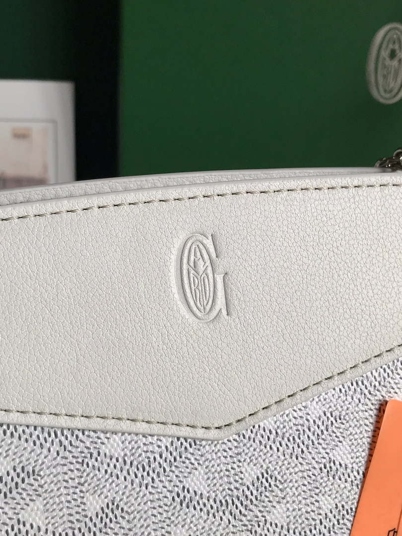Goyard ROUETSMINTY08CL08P Rouette Structur¨¦ Mini Bag White