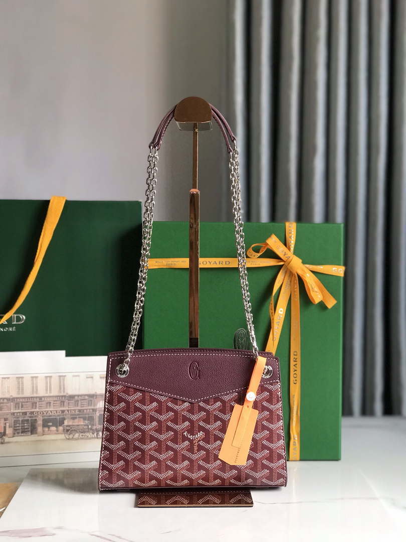 Goyard ROUETSMINTY08CL08P Rouette Structur¨¦ Mini Bag Wine Red