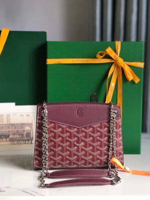 Goyard ROUETSMINTY08CL08P Rouette Structur¨¦ Mini Bag Wine Red - Default Title - View 3