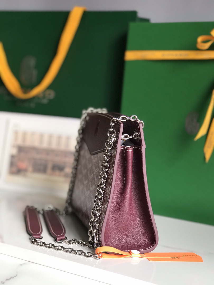 Goyard ROUETSMINTY08CL08P Rouette Structur¨¦ Mini Bag Wine Red