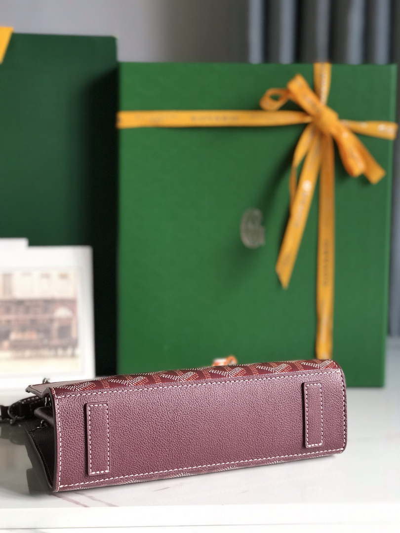 Goyard ROUETSMINTY08CL08P Rouette Structur¨¦ Mini Bag Wine Red