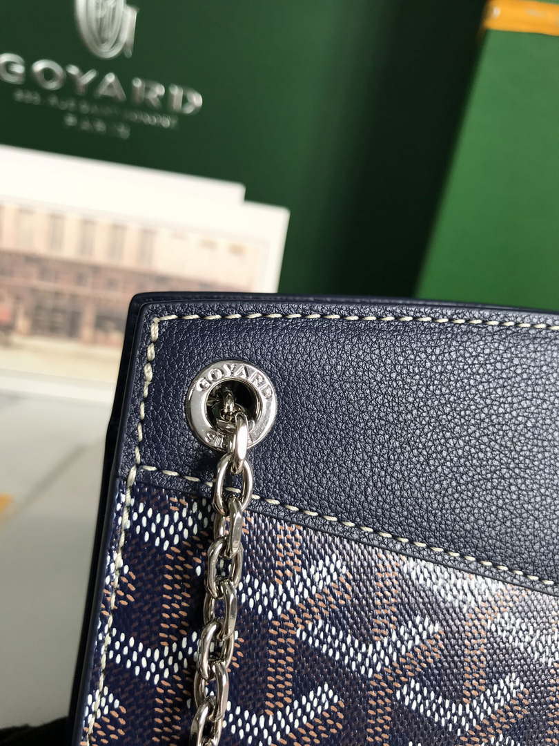 Goyard ROUETSMINTY08CL08P Rouette Structur¨¦ Mini Bag Navy blue