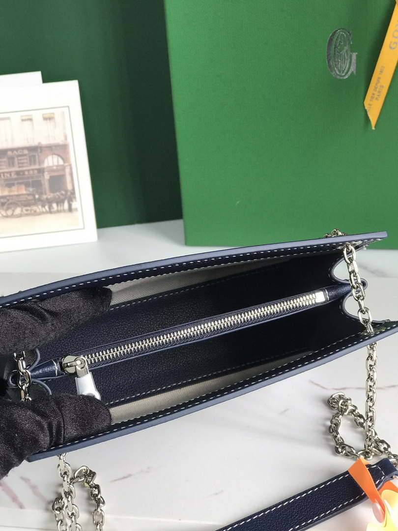 Goyard ROUETSMINTY08CL08P Rouette Structur¨¦ Mini Bag Navy blue