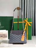Goyard ROUETSMINTY08CL08P Rouette Structur¨¦ Mini Bag Gray