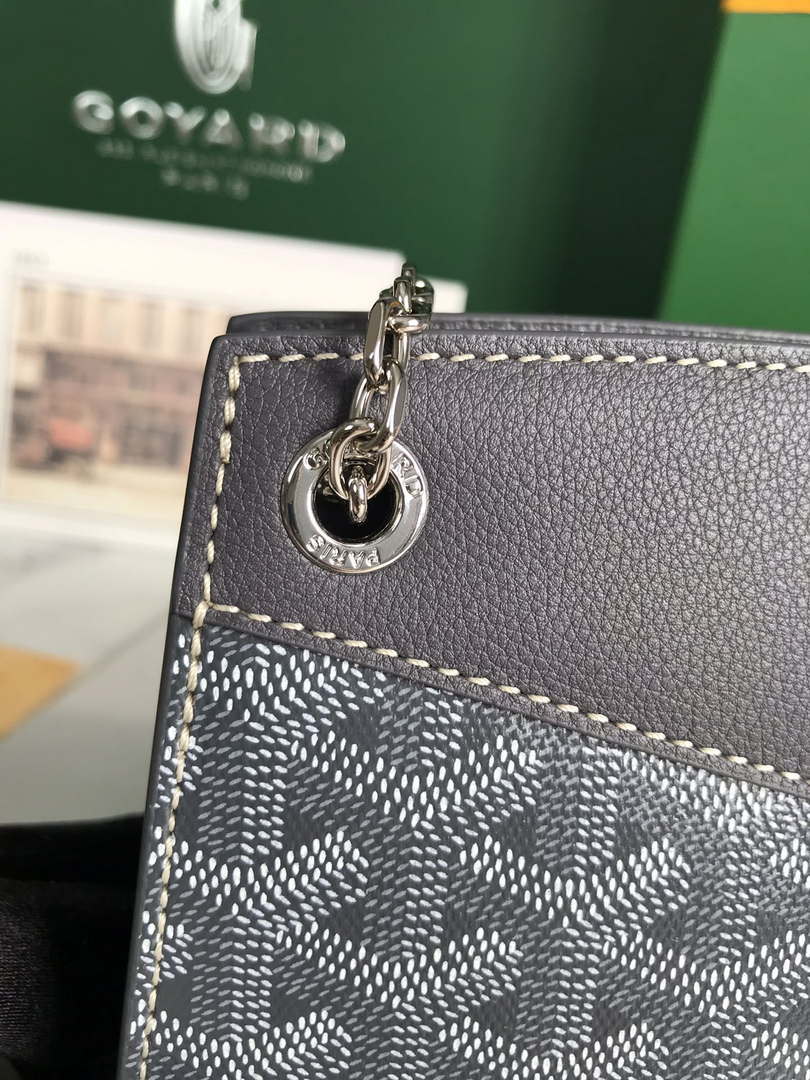 Goyard ROUETSMINTY08CL08P Rouette Structur¨¦ Mini Bag Gray