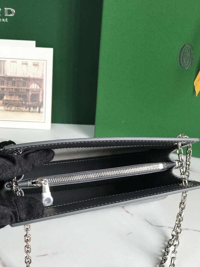 Goyard ROUETSMINTY08CL08P Rouette Structur¨¦ Mini Bag Gray