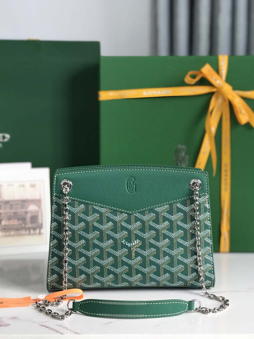 Goyard ROUETSMINTY08CL08P Rouette Structur¨¦ Mini Bag Green