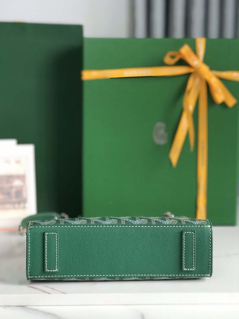 Goyard ROUETSMINTY08CL08P Rouette Structur¨¦ Mini Bag Green