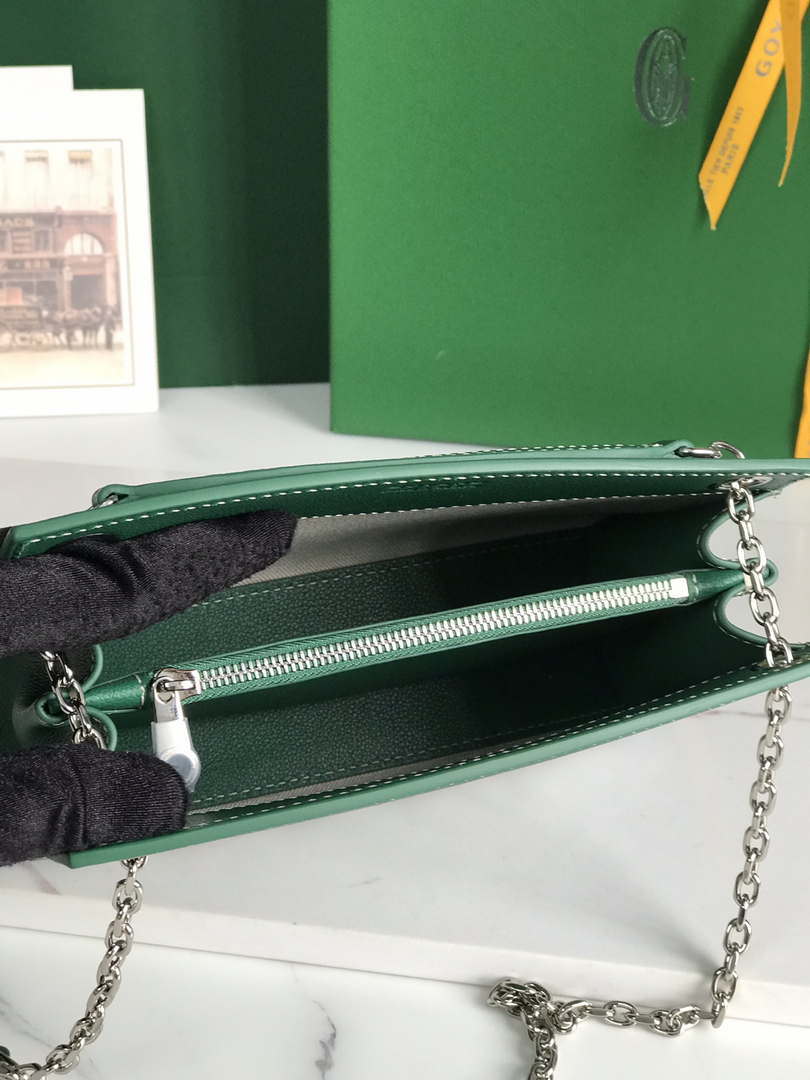 Goyard ROUETSMINTY08CL08P Rouette Structur¨¦ Mini Bag Green