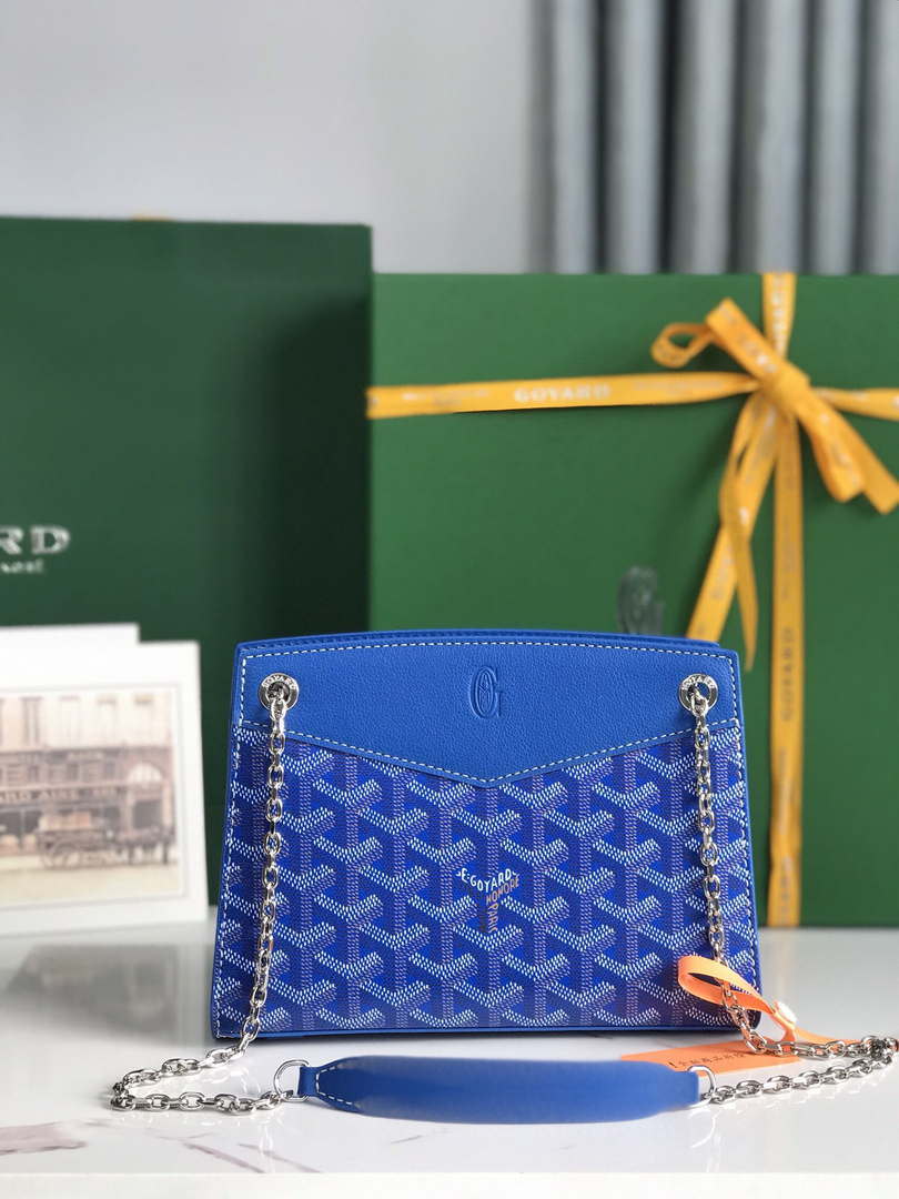 Goyard ROUETSMINTY08CL08P Rouette Structur¨¦ Mini Bag Blue
